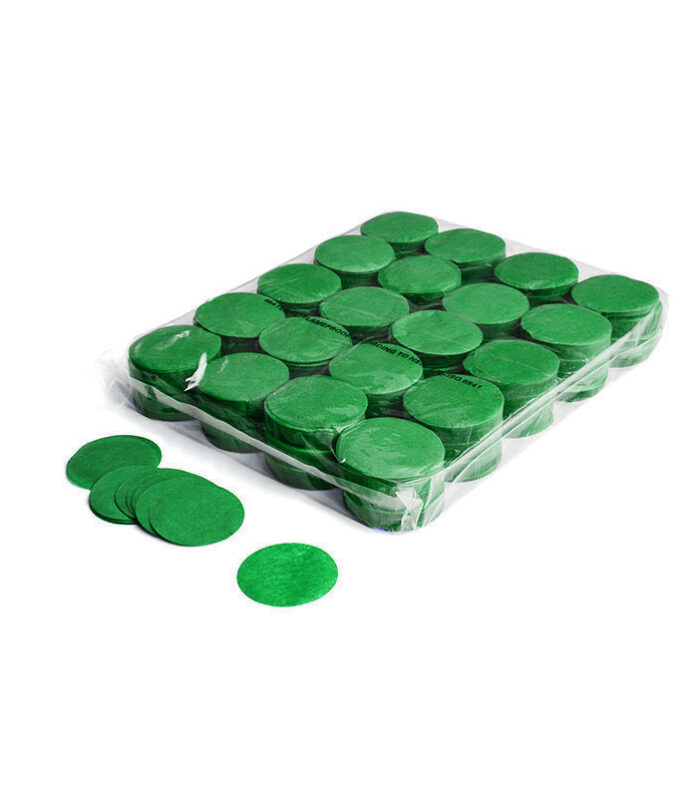 TCM FX - Lassú esésű Konfetti Kör Ø 55mm - Sötétzöld - 1 kg